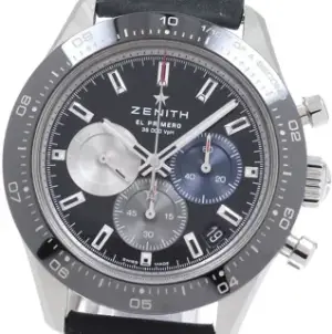Zenith Zenith Chronomaster Sport 03.3100.3600/21.C822 20mm Stainless steel Black