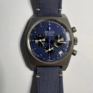Zenith Zenith Revival 97.A384.400/27.C821 37mm Titanium Blue