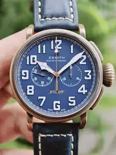 Zenith Zenith Pilot 29.2430.4069/57.C808 45mm Bronze Blue