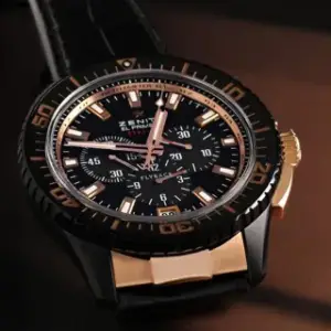 Zenith Zenith El Primero Stratos Flyback 85.2060.405/23.C714 45.5mm Rose gold Black