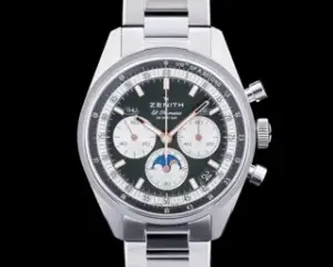 Zenith Zenith Chronomaster 03.3400.3610/40.M3200 38mm Stainless steel Olive green