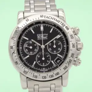 Zenith Zenith El Primero Chronograph 15/02-0460-400 40mm Stainless steel Black