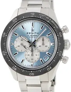 Zenith Zenith Chronomaster Sport 03.3106.3600/55.M3100 41mm Stainless steel Blue