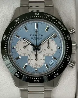 Zenith Zenith Chronomaster Sport 03.3106.3600/55.M3100 41mm Stainless steel Ice blue
