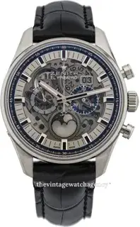 Zenith Zenith El Primero 03.2530.4047/78.C813 45mm Stainless steel Skeletonized