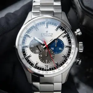 Zenith Zenith El Primero SportChronograph 36,000 45mm Silver Dial Steel Bracelet