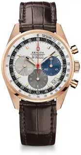 Zenith Zenith Revival 18.A386.400/69.C807 38mm Rose gold White