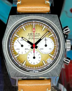 Zenith Zenith Revival 03.A384.400/385.C855 37mm Stainless steel Brown