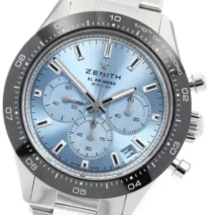 Zenith Zenith Chronomaster Sport 03.3105.3600/52.M3100 41mm Ceramic and Stainless steel Blue