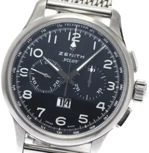 Zenith Zenith El Primero 03.2410.4010/21.M2410 21mm Stainless steel Black