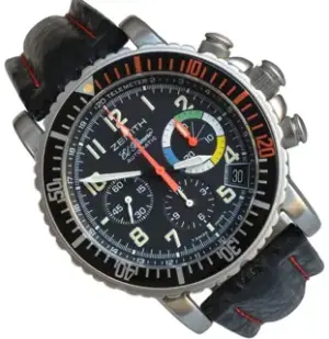 Zenith Zenith El Primero 01.0480.405 40mm Stainless steel Black
