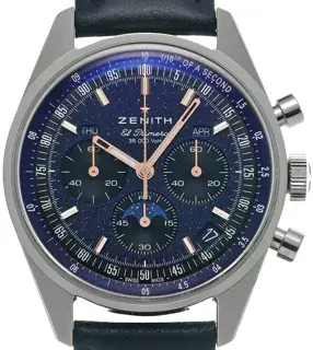 Zenith Zenith Chronomaster Original 03.3402.3610/53.C917 38mm Stainless steel Blue