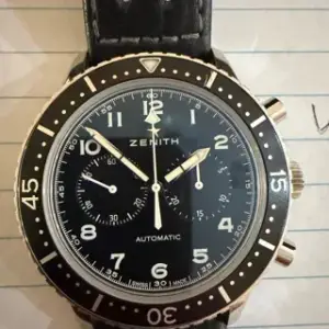 Zenith Zenith Pilot 03.2240.4069/21.C774 43mm Stainless steel Black