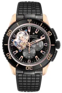 Zenith Zenith El Primero 86.2060.4061/21.R573 45.5mm Rose gold and Titanium Black
