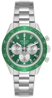 Zenith Zenith Chronomaster Sport 03.3108.3600/57.M3100 13.5mm Ceramic and Stainless steel Green