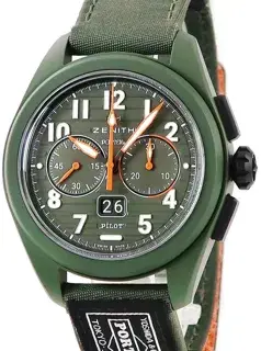 Zenith Zenith Pilot 49.4001.3652/63.I001 42.5mm Ceramic Green
