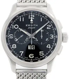 Zenith Zenith Pilot 03.2410.4010 42mm Stainless steel Black