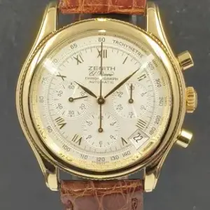 Zenith Zenith El Primero Chronograph 06.0210.400 39mm Yellow gold Silver