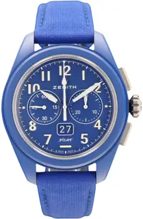 Zenith Zenith Pilot 49.4002.3652/51.I009 42.5mm Ceramic Blue