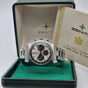 Zenith Zenith El Primero Chronograph A384 37mm Stainless steel White