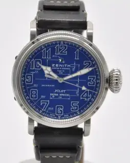 Zenith Zenith Pilot 03.2435.679/51.I012 45mm Stainless steel Blue