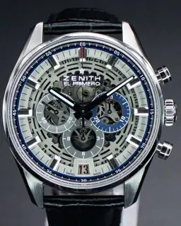 Zenith Zenith El Primero 03.2081.400/78.C813 42mm Stainless steel Skeletonized